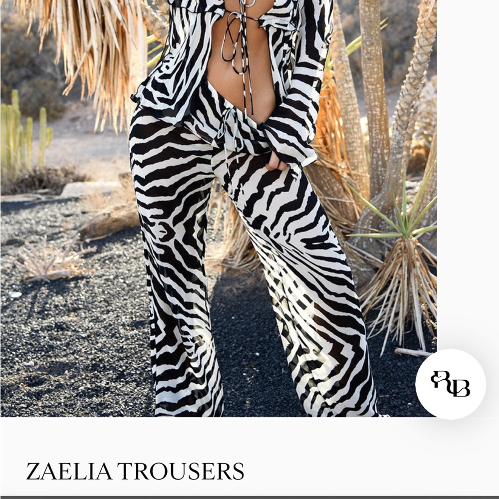 Rat and boa zebra pant